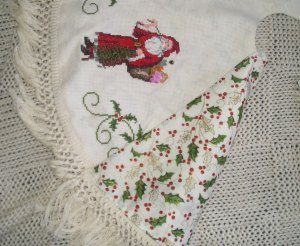 "Heirloom Tree Skirt" Lining Close-up