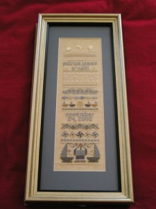 Patrick's Birth Sampler