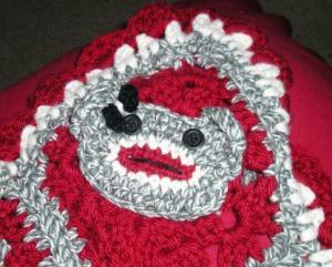 Li'l Monkey Blanket Close-up of Girl Monkey Face