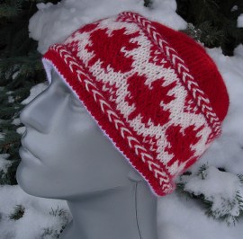 "O Canada! Maple Leaves Hat" by Cheryl Andrews