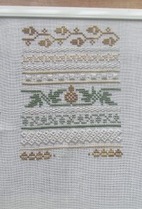 Eileen Bennett, "Very Victorian... Acorns" WIP, my July 2014 Smalls Challenge entry