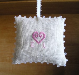 Antique Hearts Back View