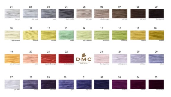 New DMC Colors Chart